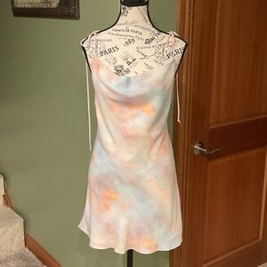 Skylar + Madison Cream and Pink Dress, Size S